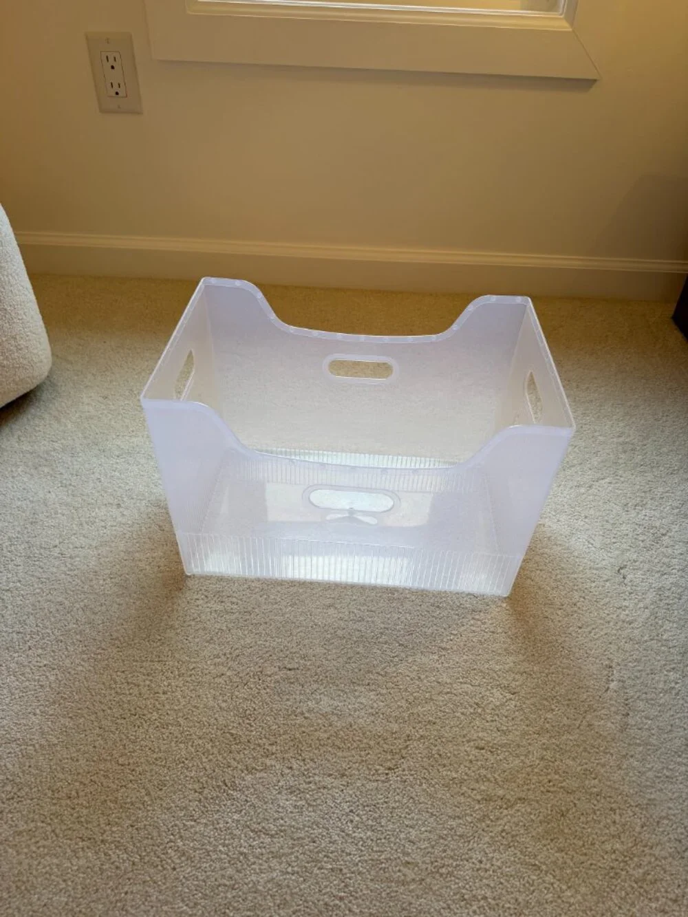 Set of 2 Container Store X-Large Multi-Purpose Bins - Translucent